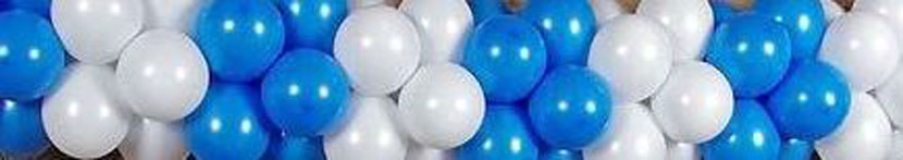 Blau-Weiße Ballons